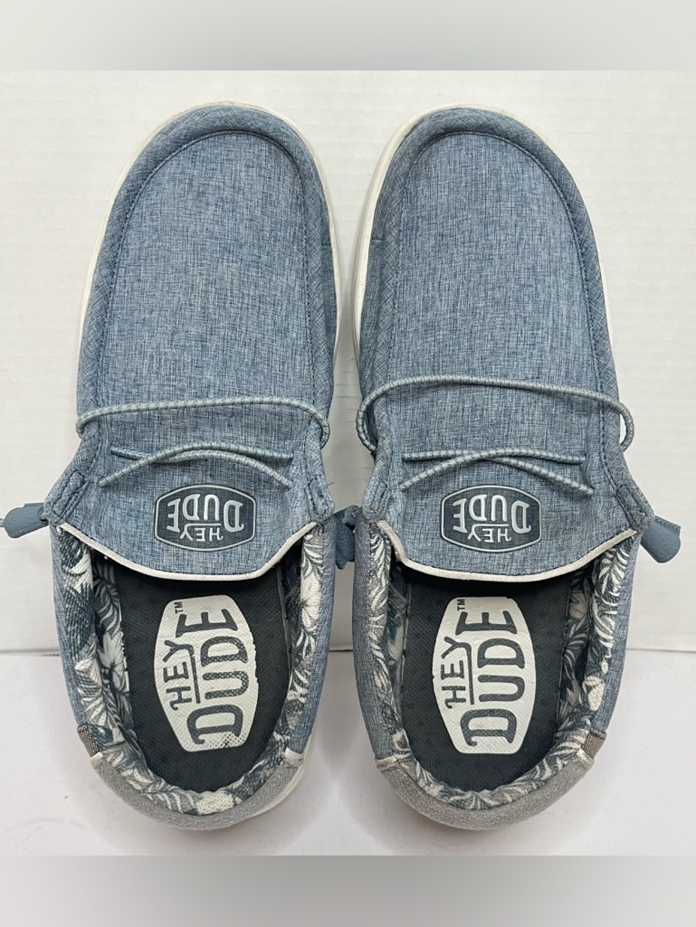 Hey Dude Wally H2O Overcast Men’s Slip on Water Shoes Size 12 Blue Grey - Picture 16 of 16